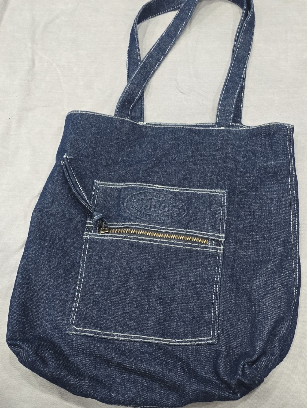 BDG Denim Tote Bag - Dark Blue Shoulder Tote